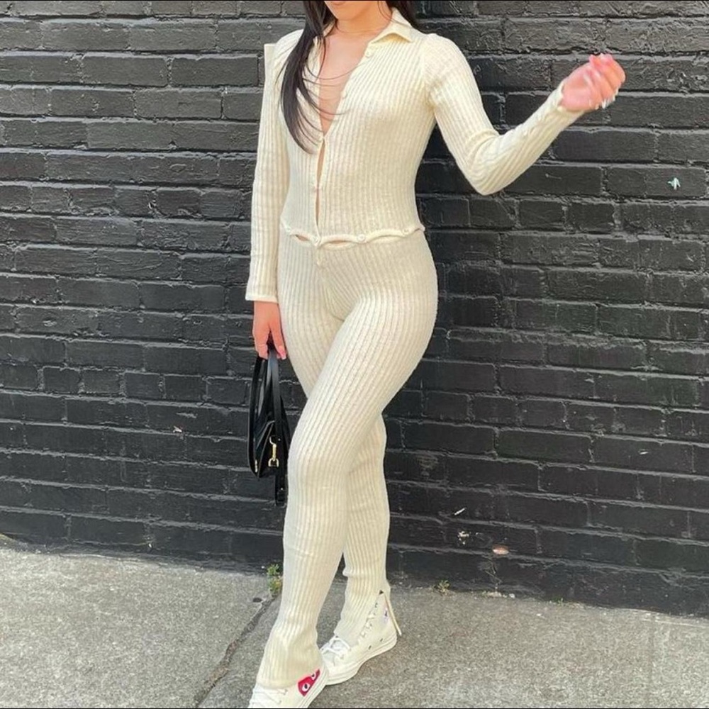 Ruve nude knitted jumpsuit